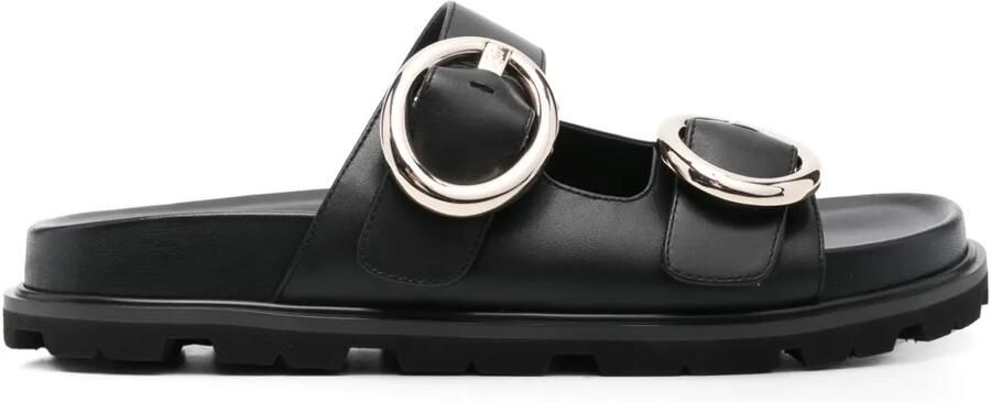 Stuart Weitzman Leren sandalen Zwart