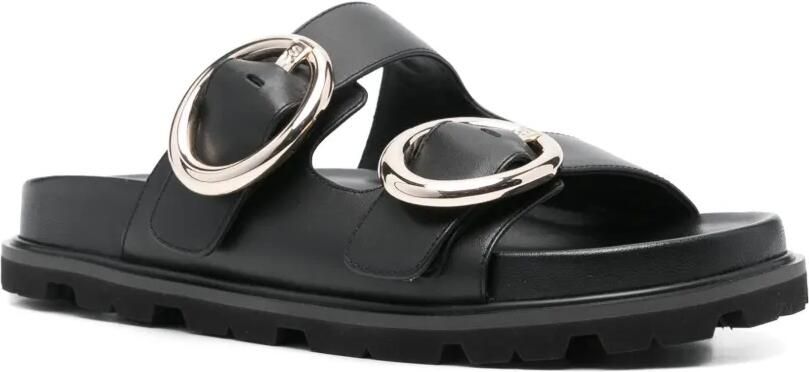 Stuart Weitzman Leren sandalen Zwart - Foto 3