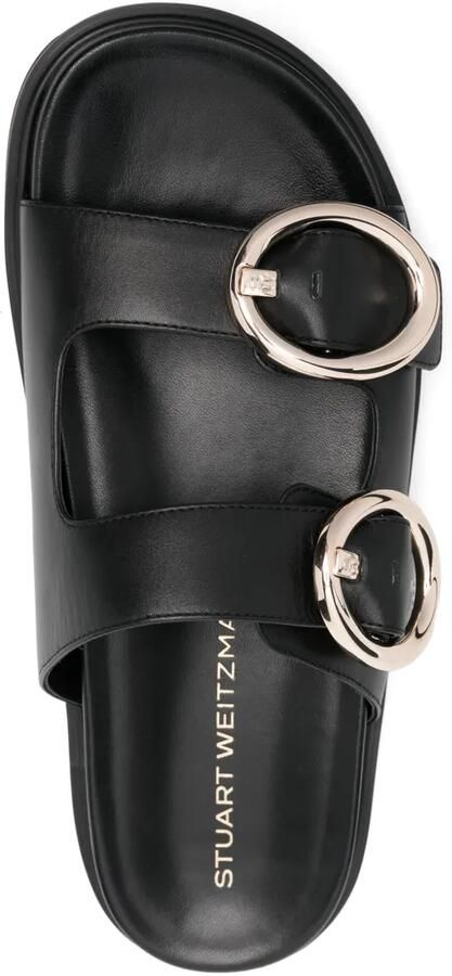 Stuart Weitzman Leren sandalen Zwart - Foto 2