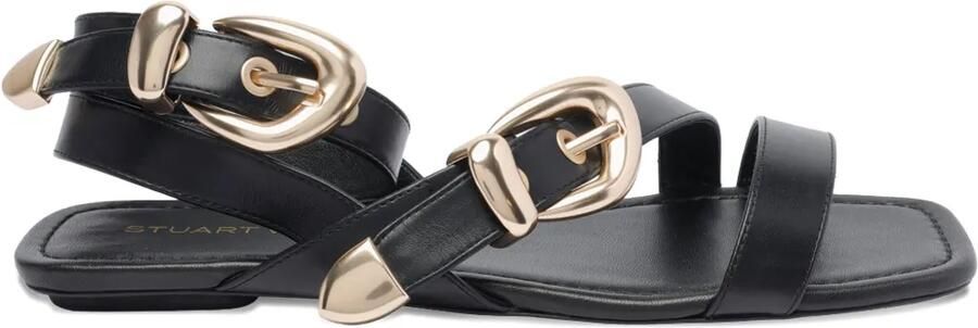 Stuart Weitzman Leren sandalen Zwart
