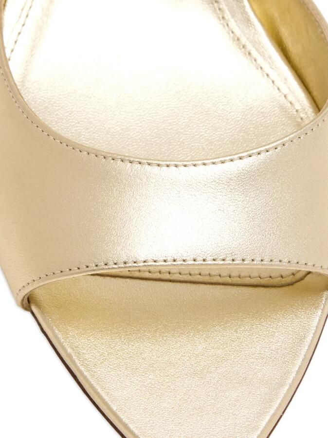 Stuart Weitzman Lexington 50 leren sandalen met hak Goud - Foto 2