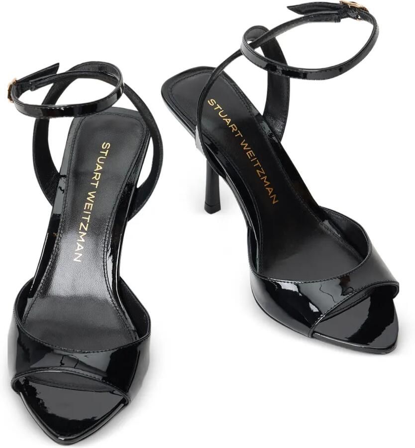 Stuart Weitzman Lexington leren sandalen met hak Zwart - Foto 2