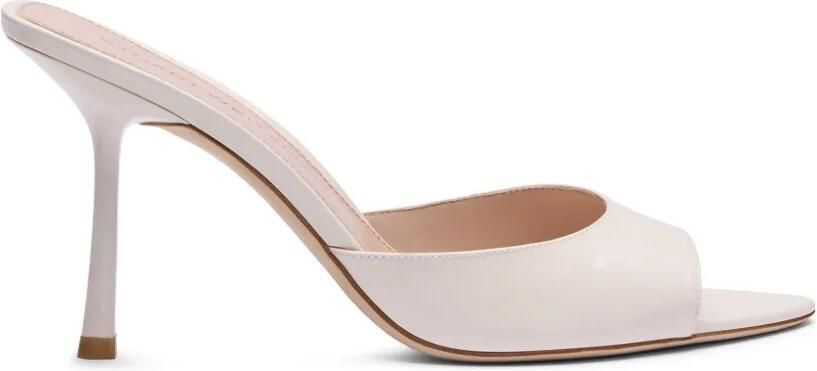 Stuart Weitzman Lexington lakleren sandalen Wit
