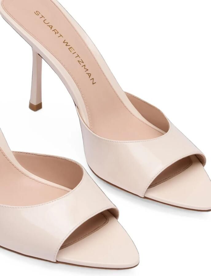 Stuart Weitzman Lexington lakleren sandalen Wit - Foto 2