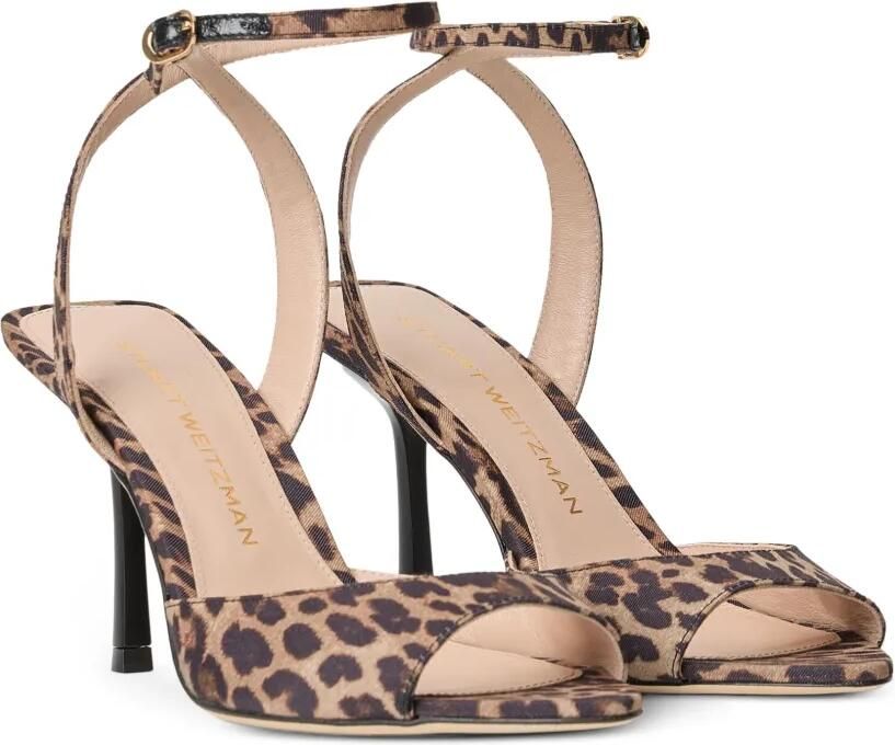 Stuart Weitzman Lexington sandalen met luipaard-print Bruin - Foto 3