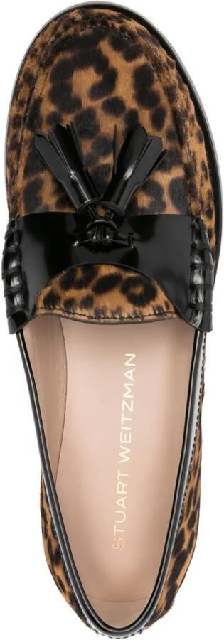 Stuart Weitzman Lottie loafers met kwastje Bruin - Foto 4
