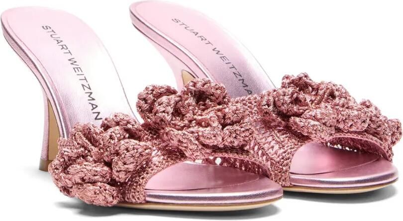 Stuart Weitzman Lotus sandalen met bloemenpatch Roze - Foto 4