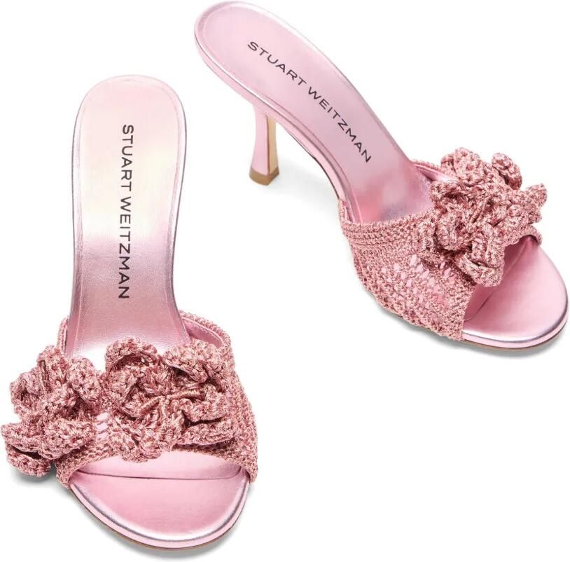 Stuart Weitzman Lotus sandalen met bloemenpatch Roze - Foto 2