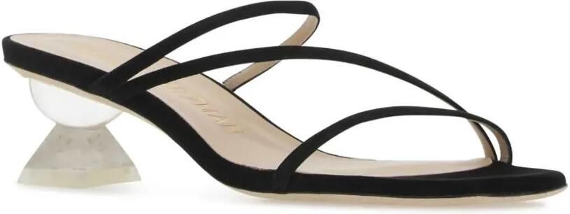 Stuart Weitzman Lucite Sculpt 50 mm muiltjes Zwart - Foto 2