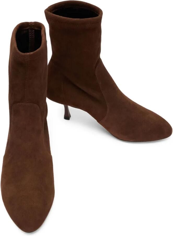 Stuart Weitzman Madison suède enkellaarzen Bruin - Foto 4