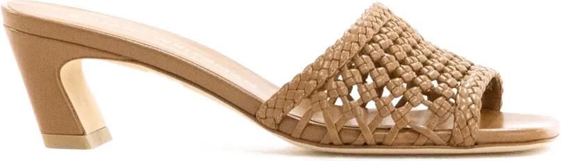 Stuart Weitzman Marina geweven sandalen Bruin