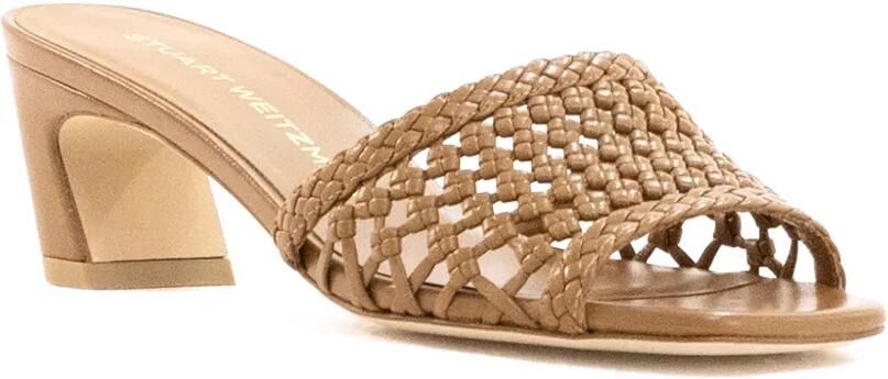 Stuart Weitzman Marina geweven sandalen Bruin - Foto 2