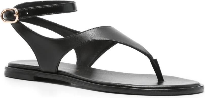 Stuart Weitzman Marley platte sandalen Zwart - Foto 3
