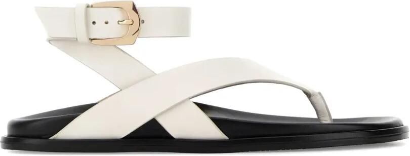 Stuart Weitzman Marykate sandalen met gesp Wit