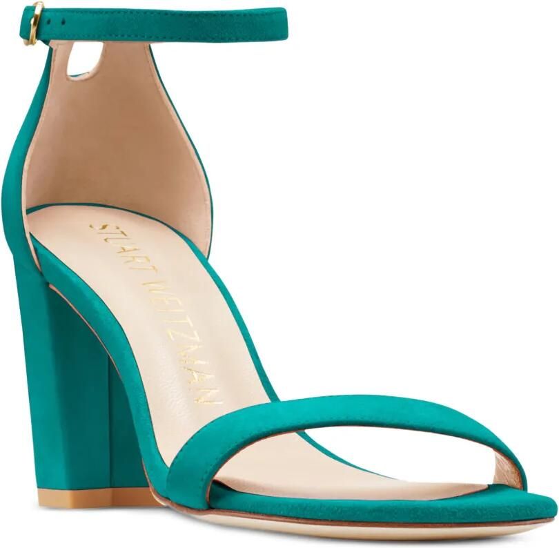 Stuart Weitzman Nearlynude sandalen met blokhak Groen - Foto 2