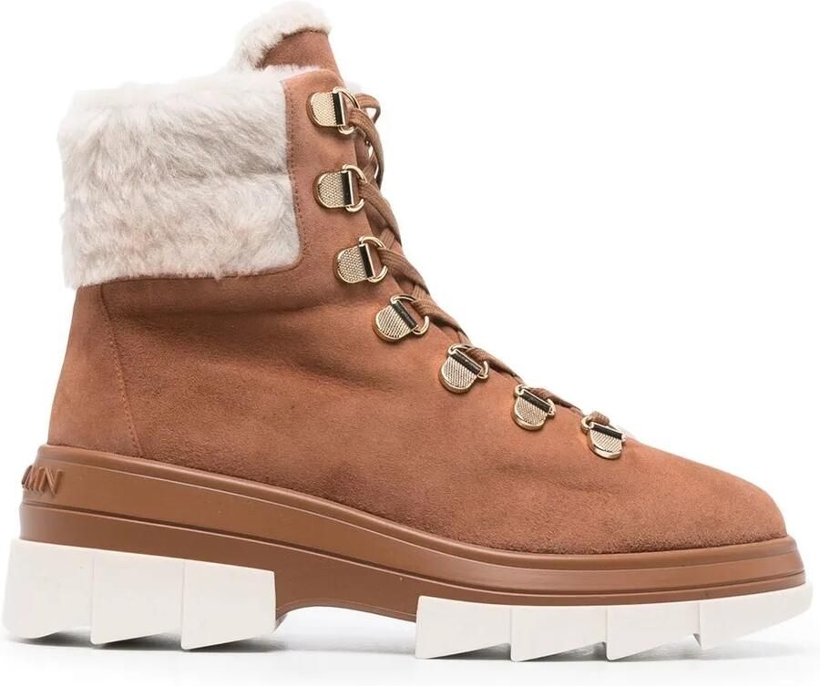 Stuart Weitzman Noho enkellaarzen met suède afwerking Bruin