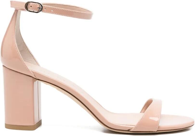 Stuart Weitzman Nudist June sandalen met blokhak Roze