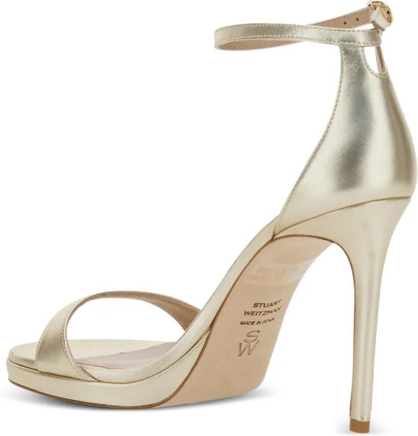 Stuart Weitzman Nudist sandalen met plateauzool Goud - Foto 2