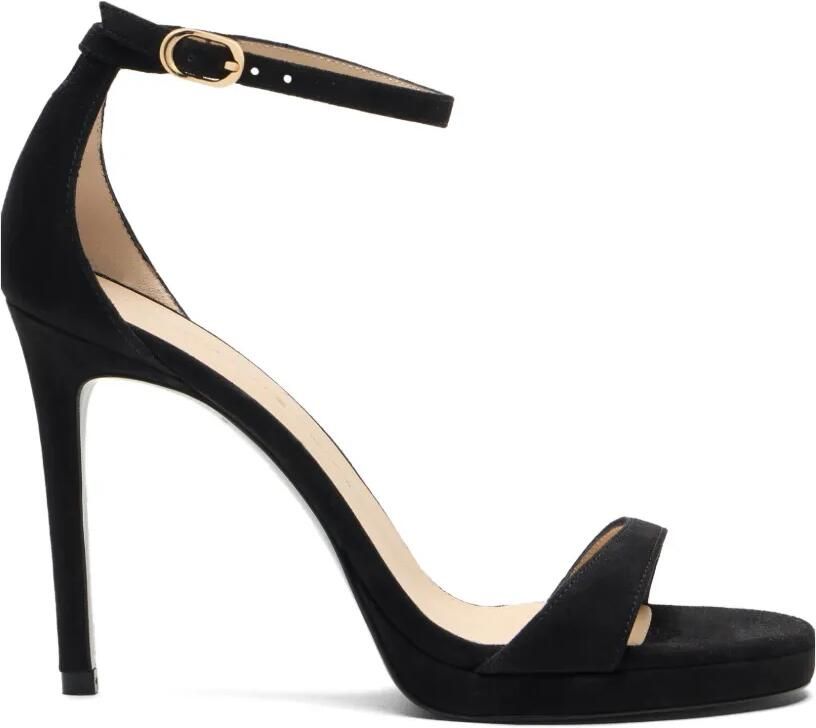Stuart Weitzman Nudist sandalen met plateauzool Zwart