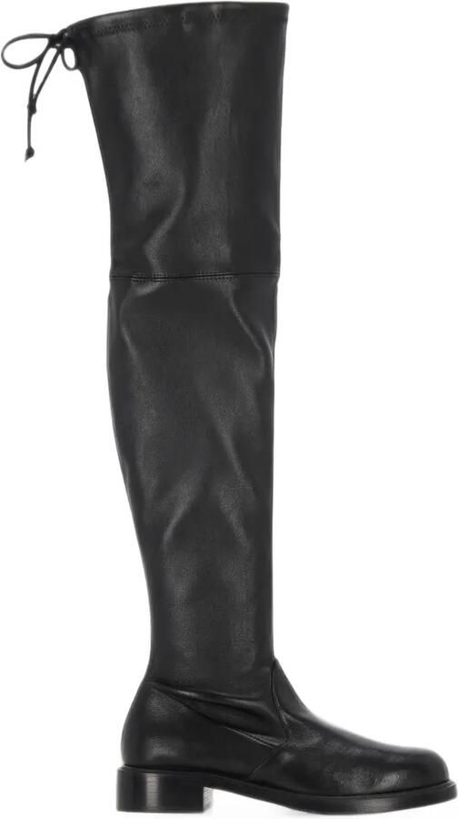 Stuart Weitzman over-the-knee leather boots Zwart