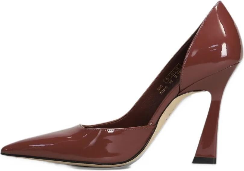 Stuart Weitzman patent-leather pointed-toe pumps Bruin - Foto 3