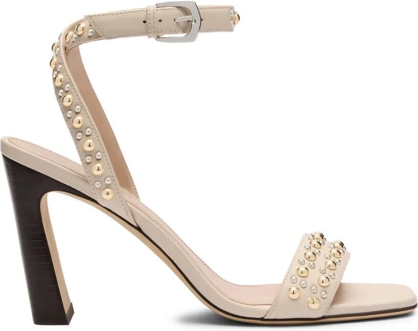 Stuart Weitzman Perry sandalen verfraaid met studs Beige