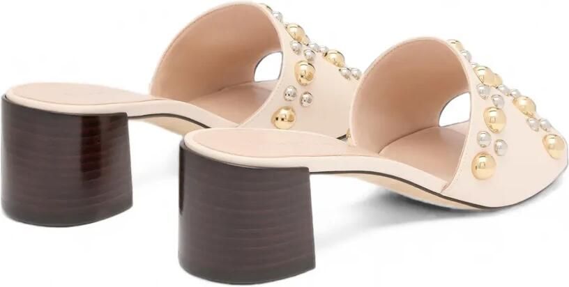 Stuart Weitzman Perry sandalen verfraaid met studs Beige - Foto 3