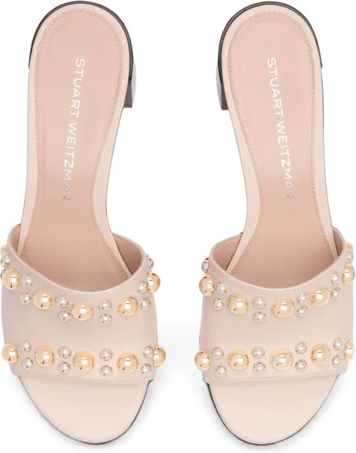 Stuart Weitzman Perry sandalen verfraaid met studs Beige - Foto 2