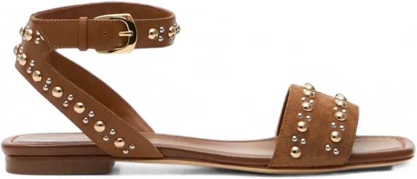 Stuart Weitzman Perry sandalen verfraaid met studs Bruin