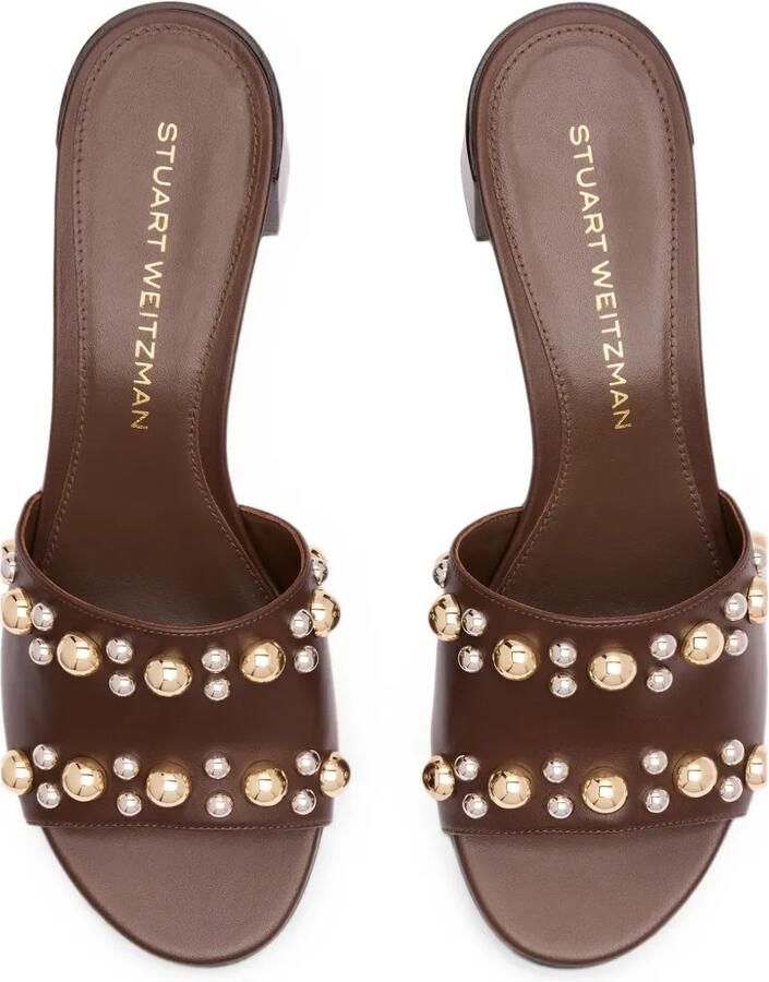 Stuart Weitzman Perry stud-embellished sandals Bruin