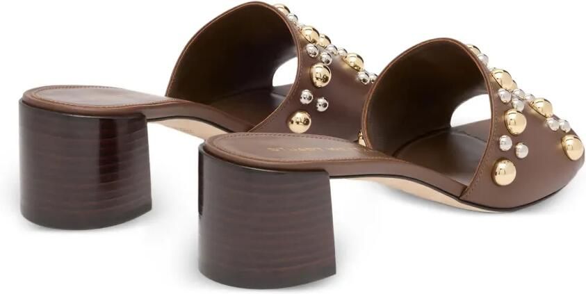 Stuart Weitzman Perry stud-embellished sandals Bruin - Foto 2