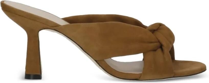 Stuart Weitzman Playa geknoopte sandalen Bruin