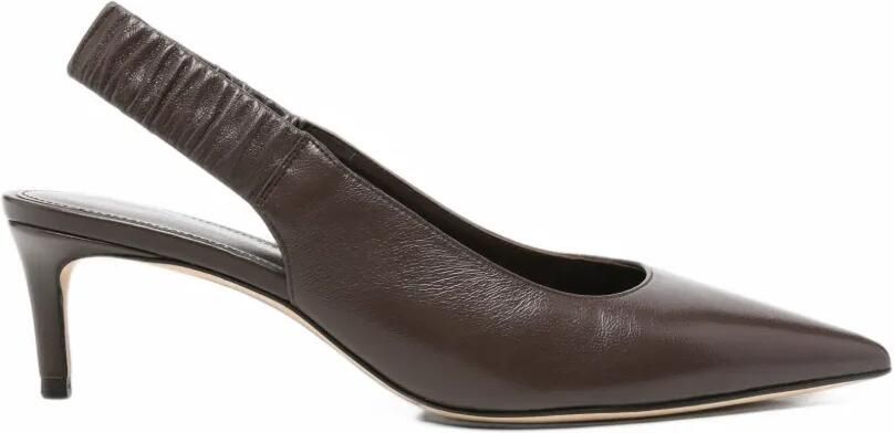 Stuart Weitzman pointed-toe slingback pumps Bruin
