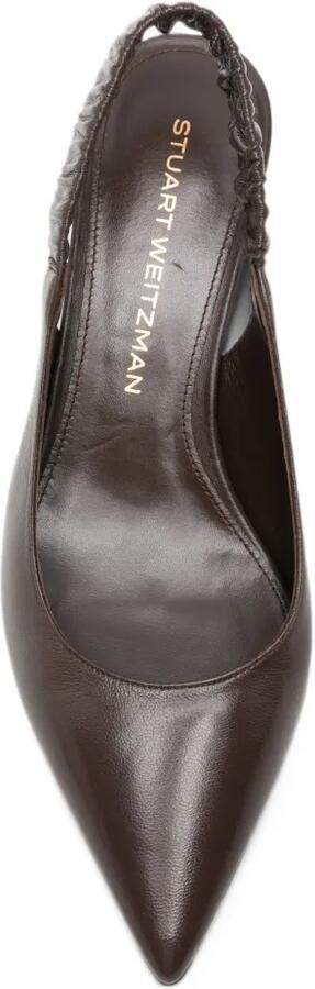 Stuart Weitzman pointed-toe slingback pumps Bruin - Foto 4