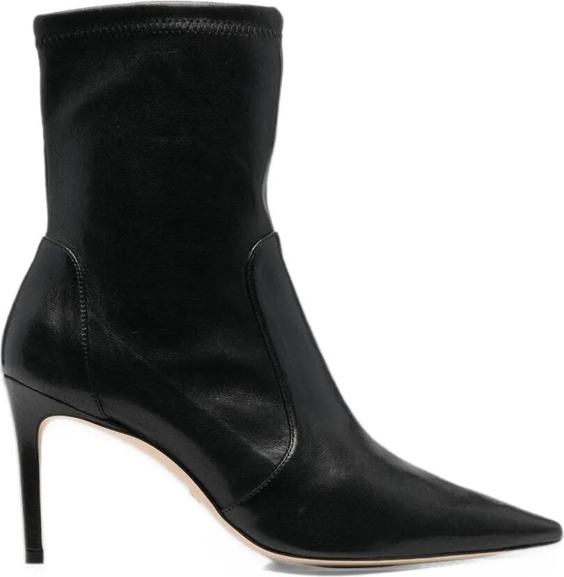 Stuart Weitzman pointed-toe stiletto ankle boots Zwart