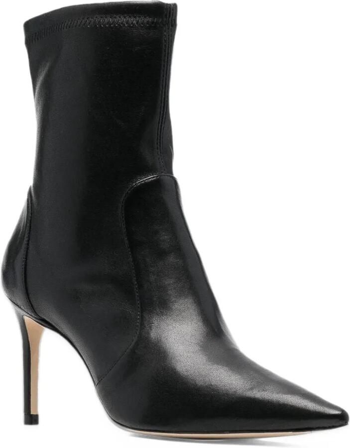 Stuart Weitzman pointed-toe stiletto ankle boots Zwart - Foto 2