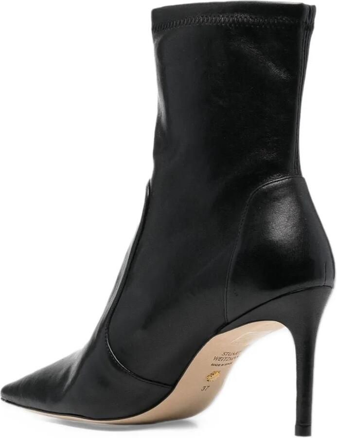 Stuart Weitzman pointed-toe stiletto ankle boots Zwart - Foto 3