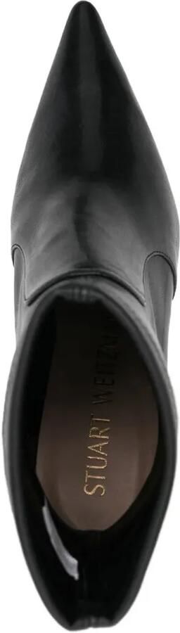 Stuart Weitzman pointed-toe stiletto ankle boots Zwart - Foto 4