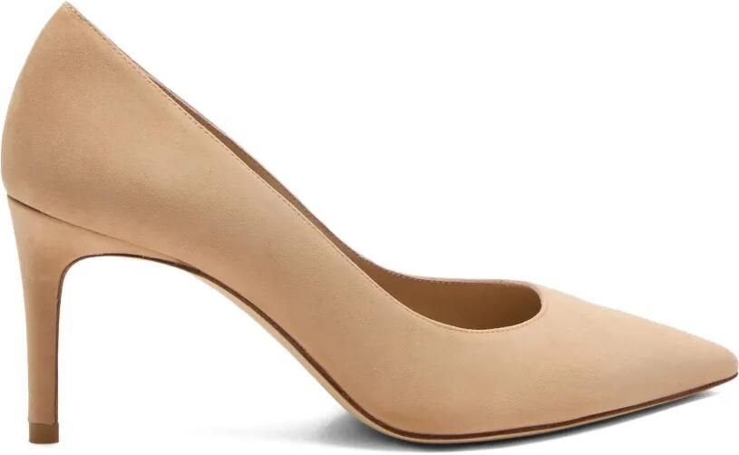 Stuart Weitzman Power pumps met puntige neus Beige