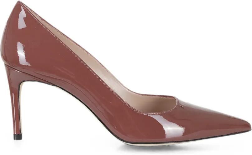 Stuart Weitzman Power pumps met puntige neus Bruin