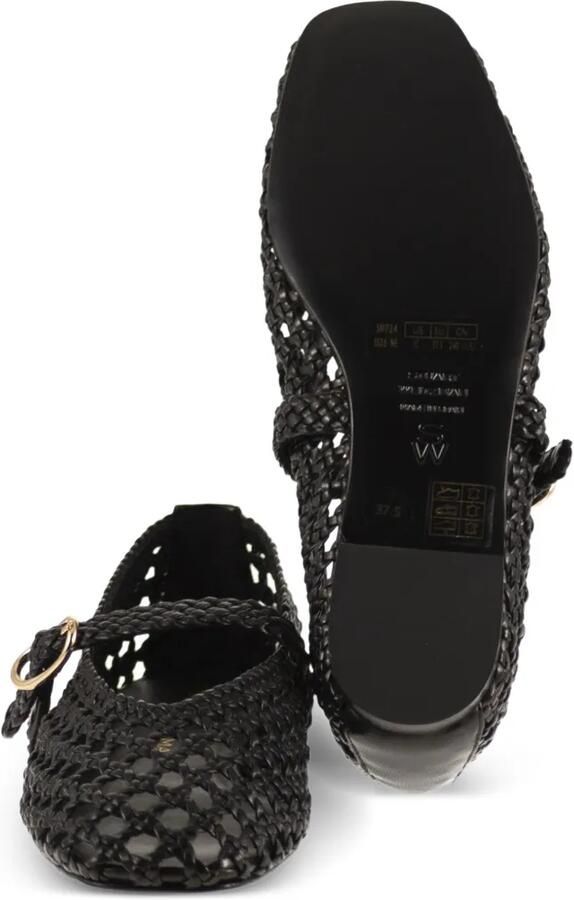 Stuart Weitzman Prima ballerina's met geweven bandje Zwart - Foto 2