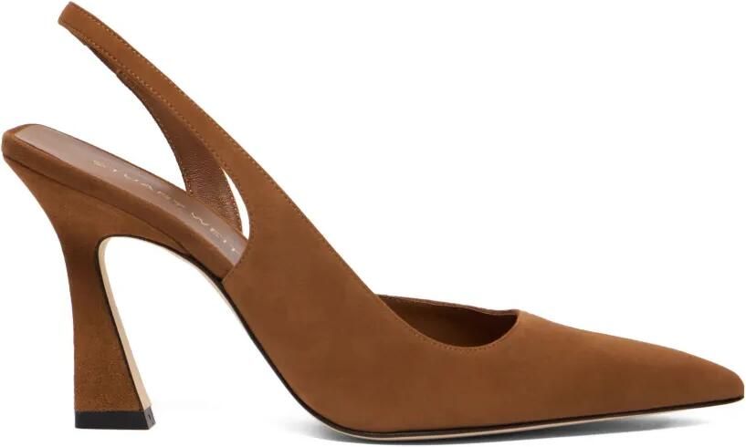 Stuart Weitzman Pumps met puntige neus Bruin