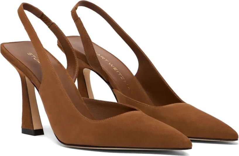 Stuart Weitzman Pumps met puntige neus Bruin - Foto 3