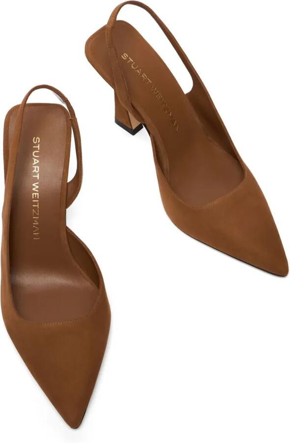 Stuart Weitzman Pumps met puntige neus Bruin - Foto 2