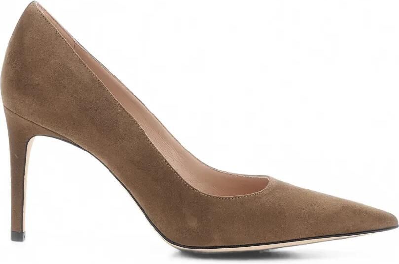 Stuart Weitzman Pumps met puntige neus Bruin