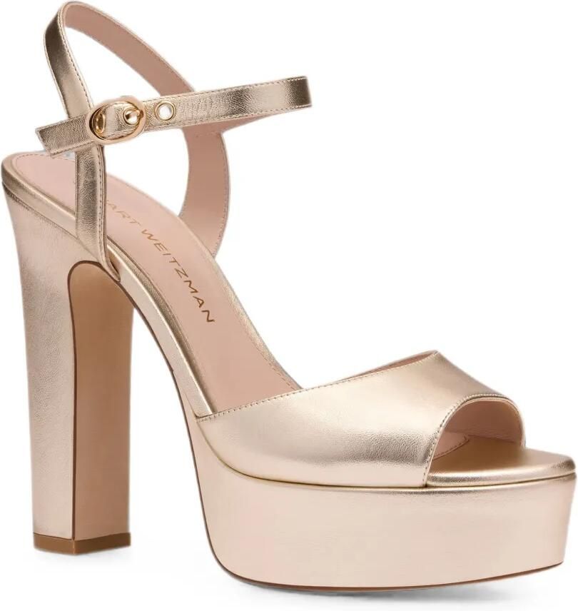 Stuart Weitzman Reade sandalen met plateau Beige - Foto 3