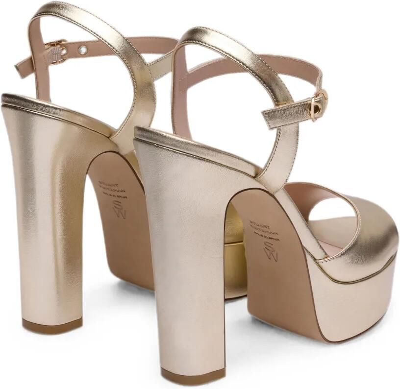 Stuart Weitzman Reade sandalen met plateau Beige - Foto 4