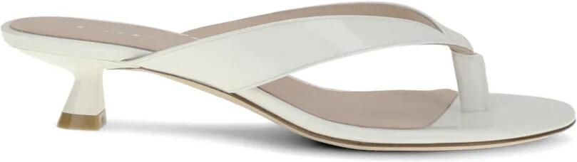 Stuart Weitzman Rio sandalen met ronde neus Wit