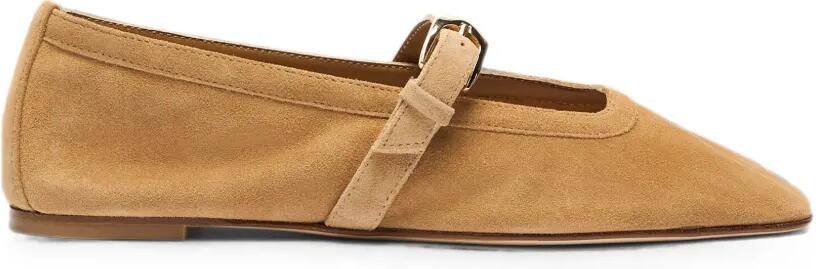 Stuart Weitzman Sai ballerina's met gespdetail Bruin