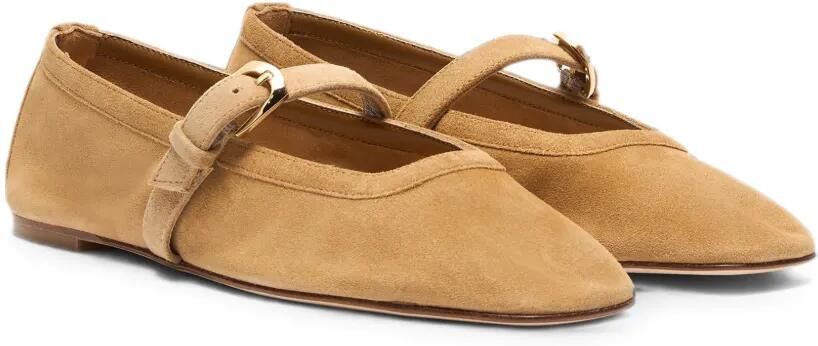 Stuart Weitzman Sai ballerina's met gespdetail Bruin - Foto 3